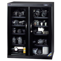 Huitong ตู้กันชื้น รุ่น DHC-250 จอแสดงผลและควบคุมการทำงานแบบดิจิตอล ความจุ 250 ลิตร ตู้บานประตูคู่ ซ้าย-ขวา - สีดำ